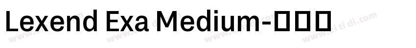 Lexend Exa Medium字体转换